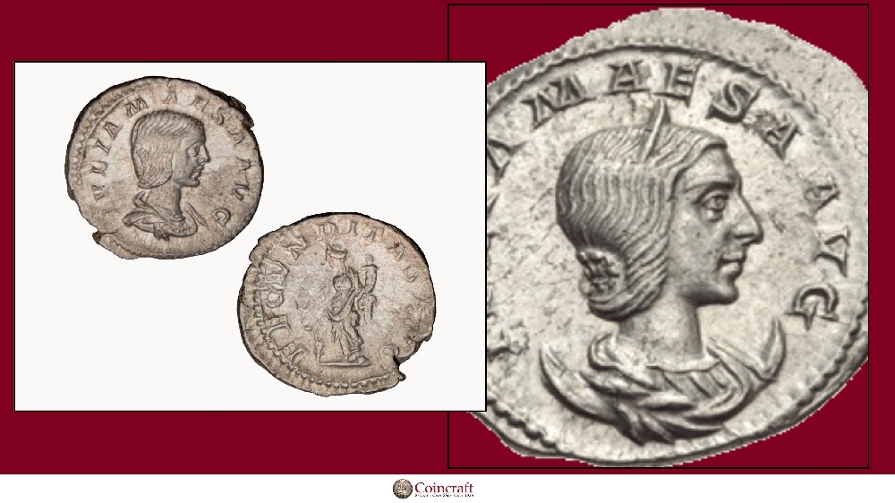 Roman Coin Honouring Julia Maesa (218-222 AD) - Coincraft
